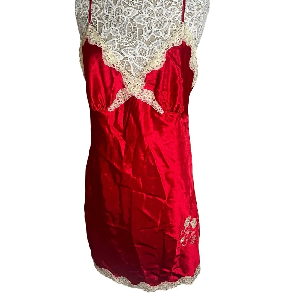 Secret Treausers Red with Lace Trim and Sequins Lingerie -size XL